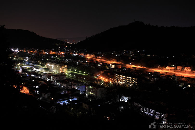 山北町 東名高速横の夜景スポット写真（1）