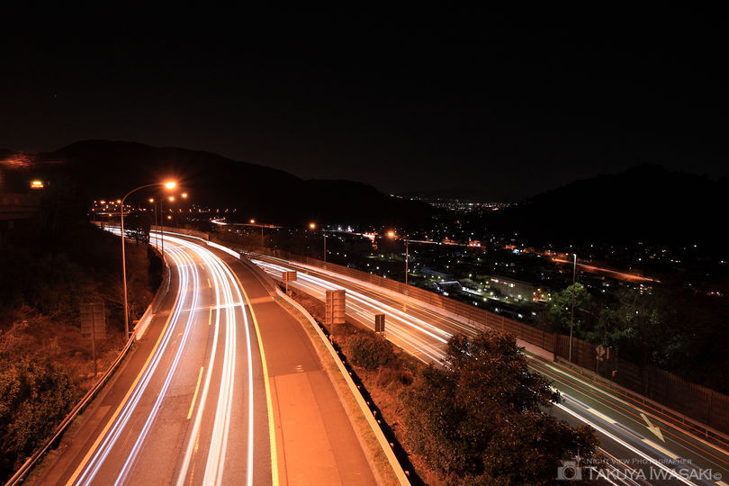 山北町 東名高速横の夜景スポット写真（2）