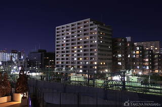 押上駅前自転車駐車場屋上広場の夜景スポット写真（4）class=