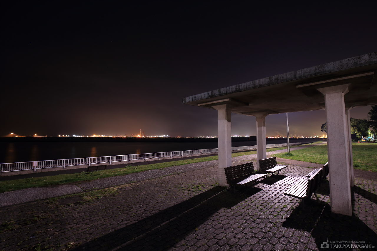 京浜島つばさ公園の夜景スポット写真（1）