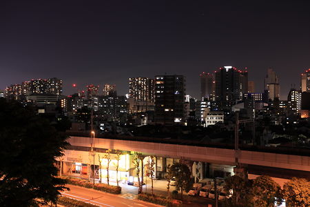 品川神社の夜景スポット写真（1）class=