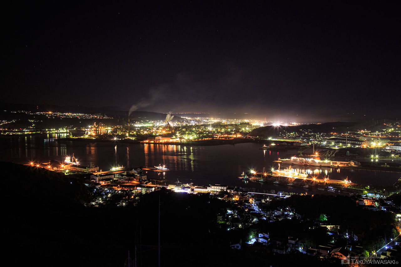 測量山展望台の夜景スポット写真（3）