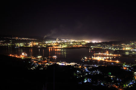 測量山展望台の夜景スポット写真（3）class=