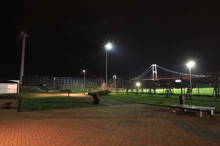 絵鞆臨海公園の夜景スポット写真（4）class=