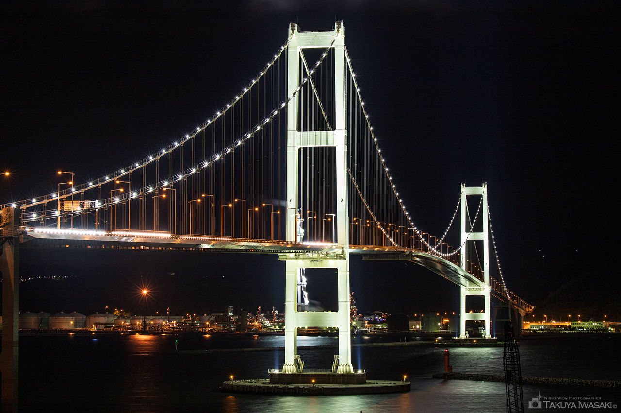 白鳥大橋展望台の夜景スポット写真（3）