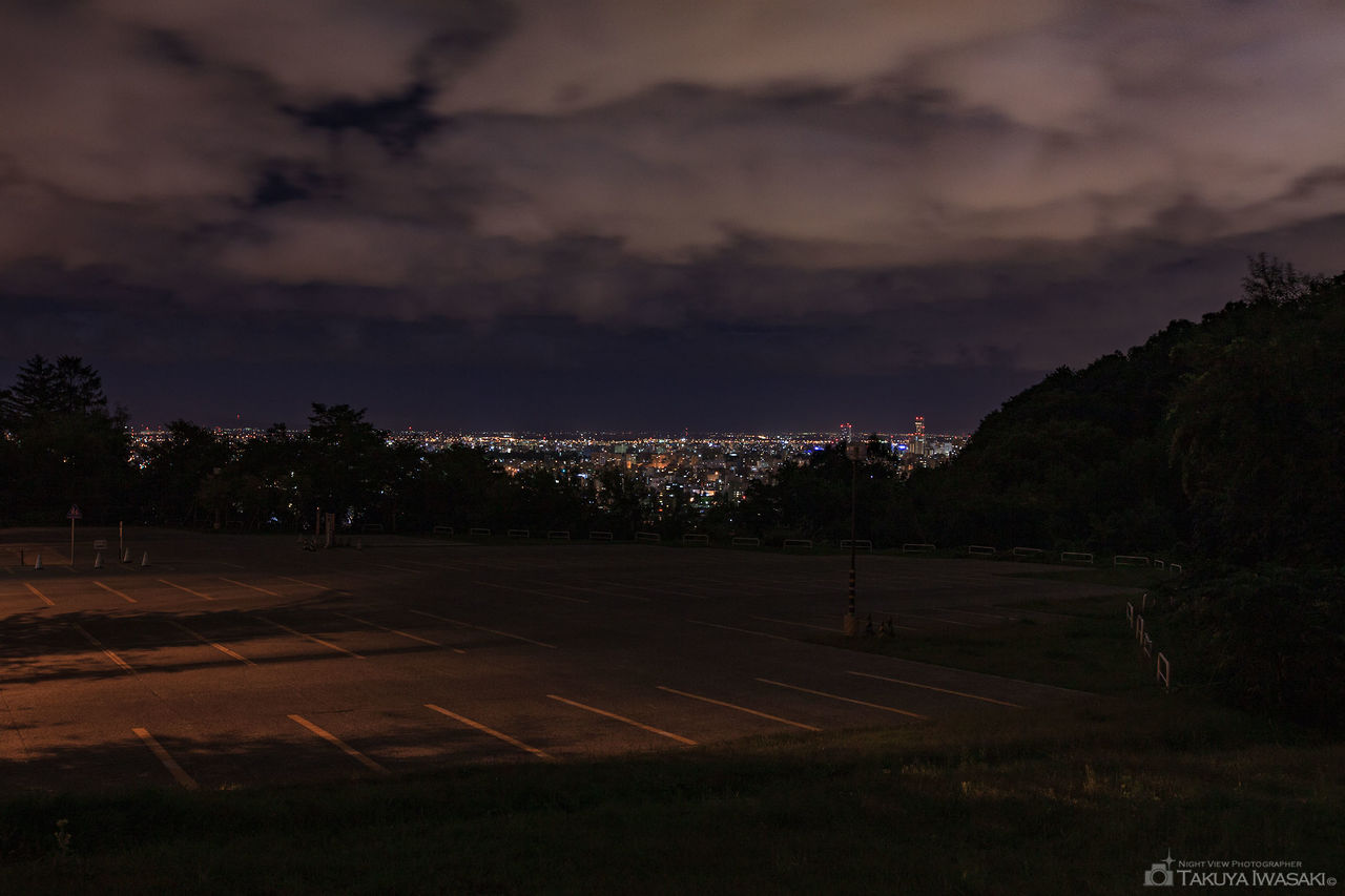 大倉山駐車場付近の夜景スポット写真（1）