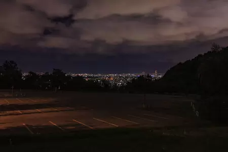 大倉山駐車場付近の夜景