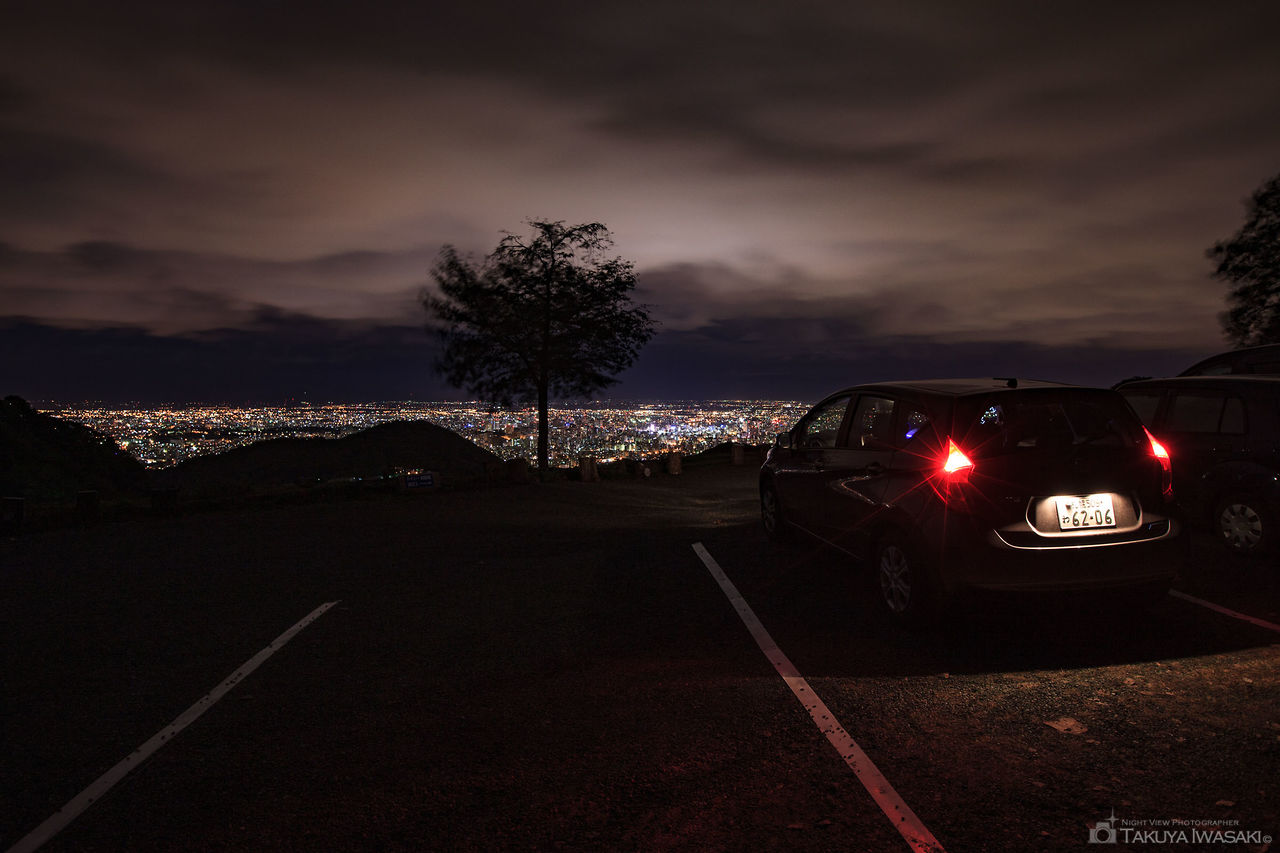 幌見峠展望駐車場の夜景スポット写真（2）