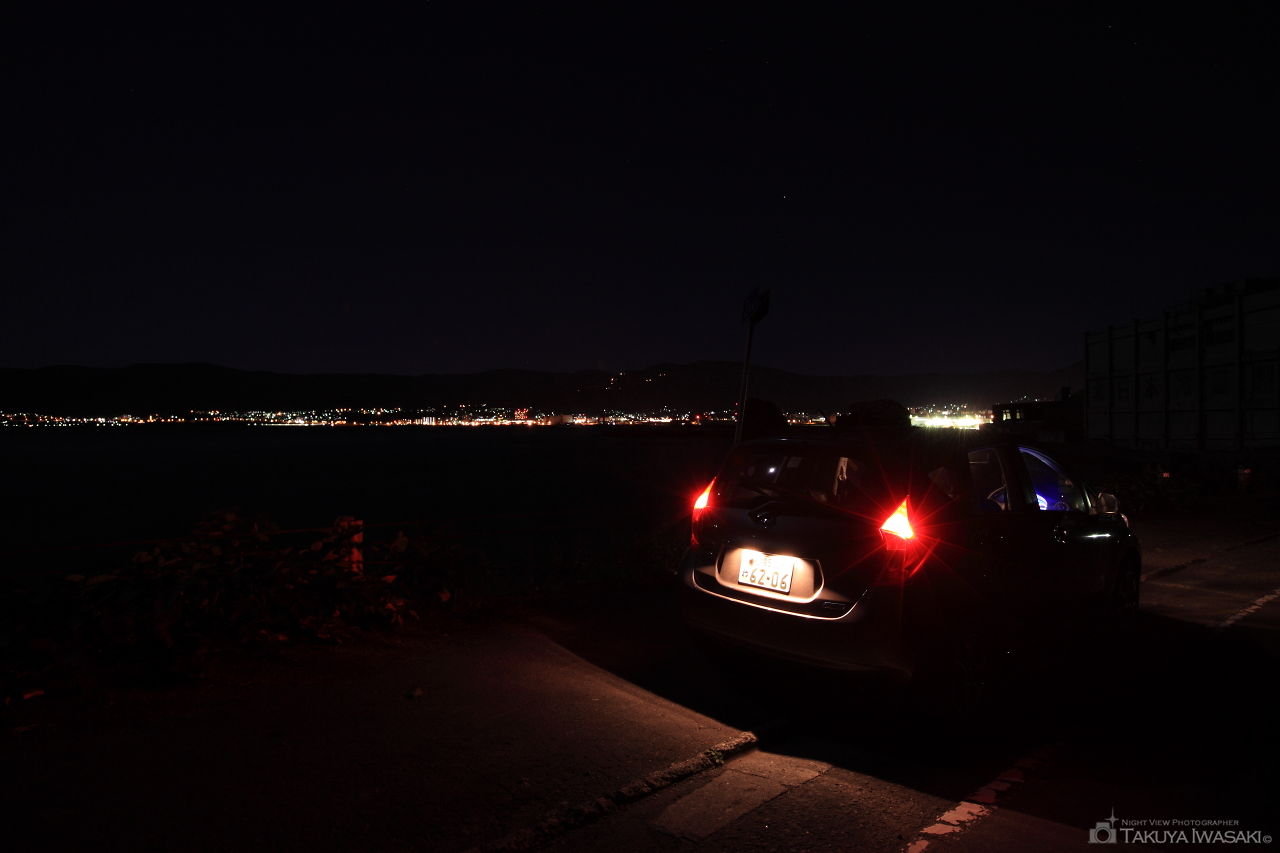旧高島トンネル前の夜景スポット写真（2）
