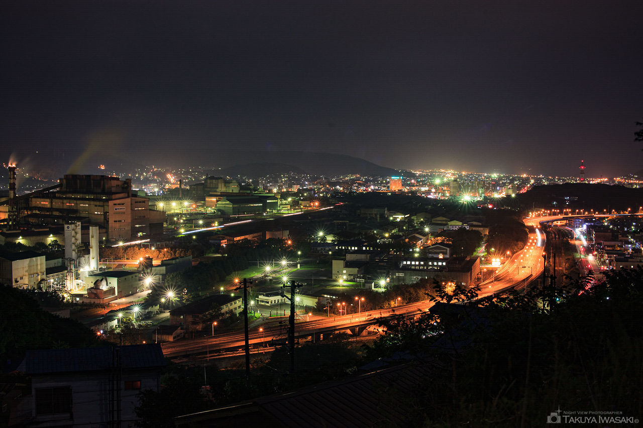 大沢町・室蘭観光道路の夜景スポット写真（2）