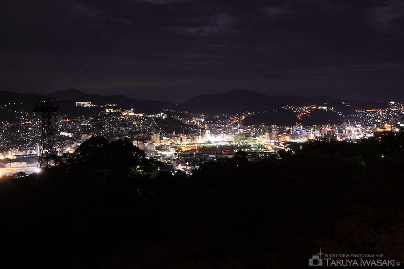 稲佐山登山道路の夜景スポット写真（1）