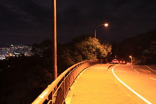 稲佐山登山道路の夜景スポット写真（3）class=