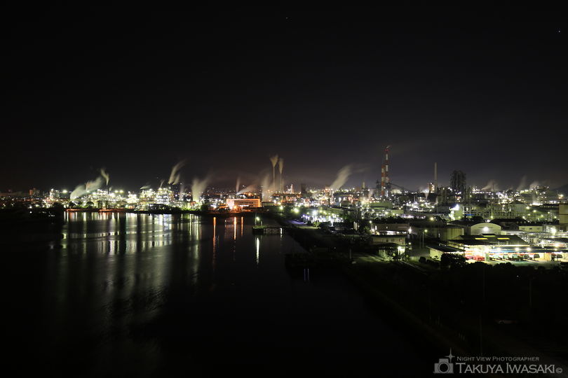 周南大橋の夜景スポット写真（1）