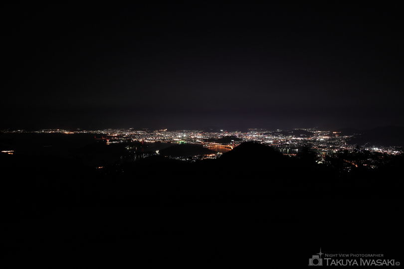 絵下山 山頂駐車場の夜景スポット写真（1）