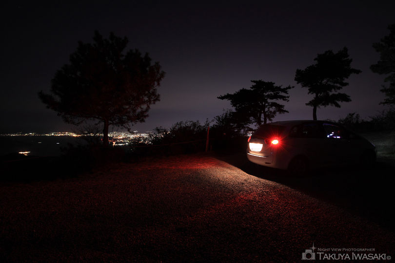 絵下山 山頂駐車場の夜景スポット写真（4）