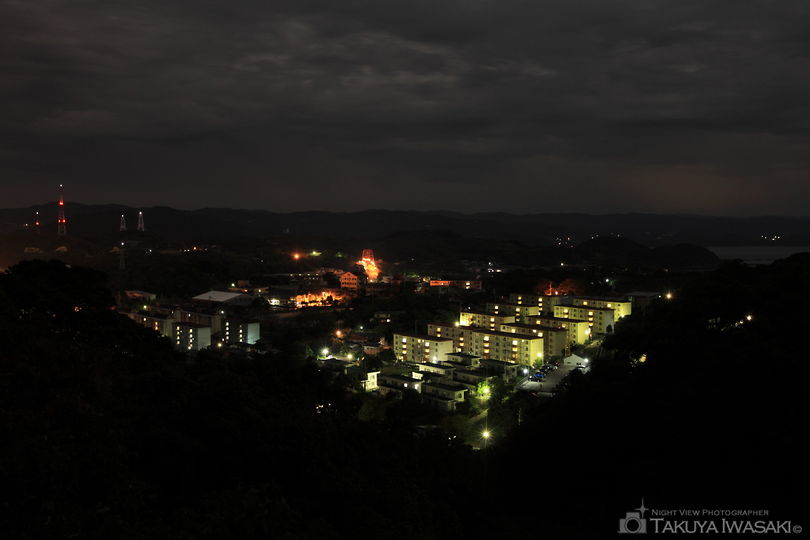 横尾峠の夜景スポット写真（1）