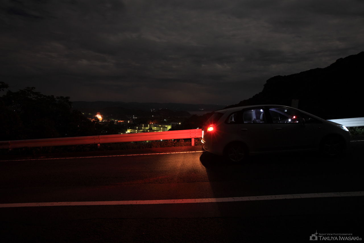 横尾峠の夜景スポット写真（2）