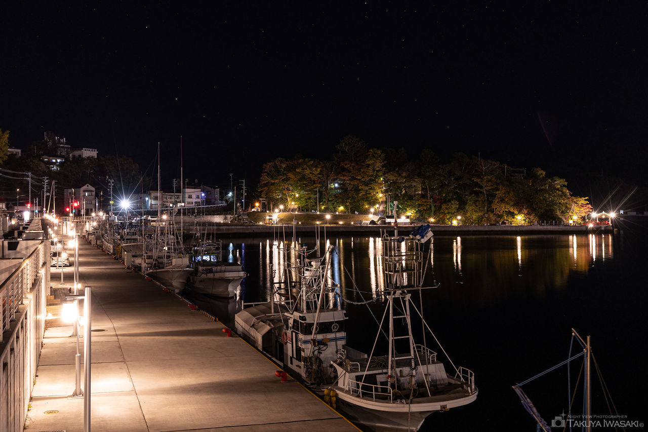 気仙沼港の夜景スポット写真（3）