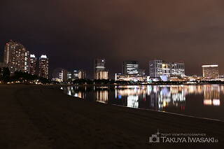 お台場海浜公園・おだいばビーチの夜景スポット写真（2）class=