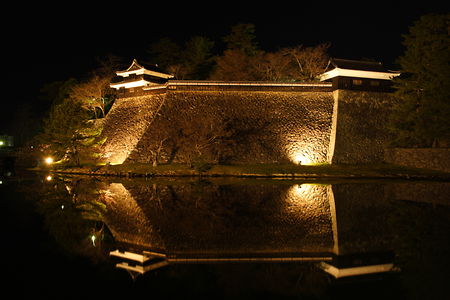 松江城山公園の夜景スポット写真（3）class=