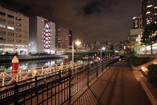汐彩橋方面の夜景