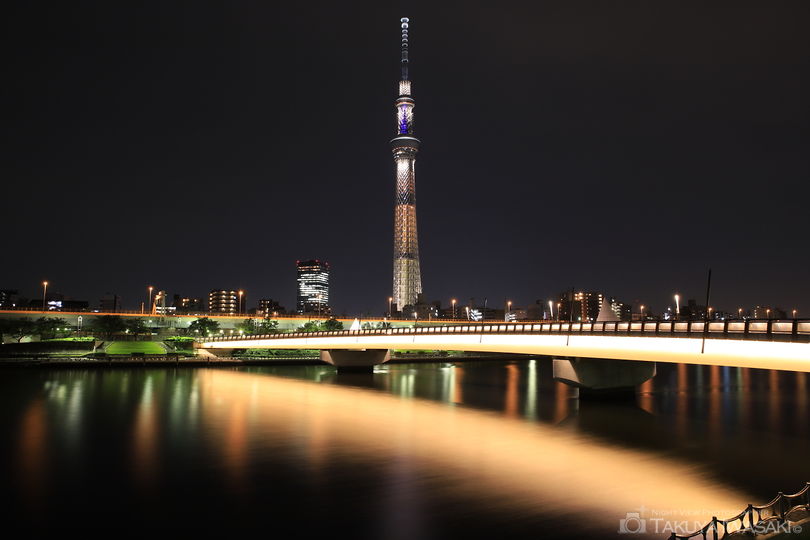 桜橋の夜景スポット写真（1）