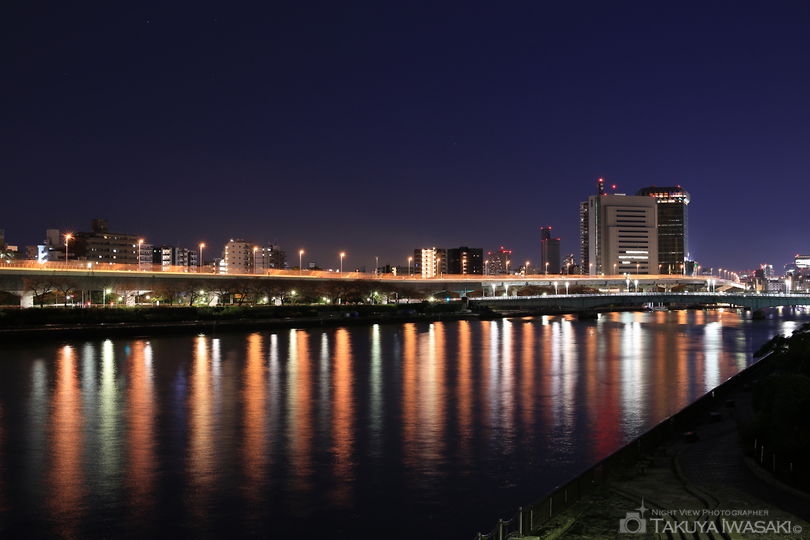 桜橋の夜景スポット写真（5）