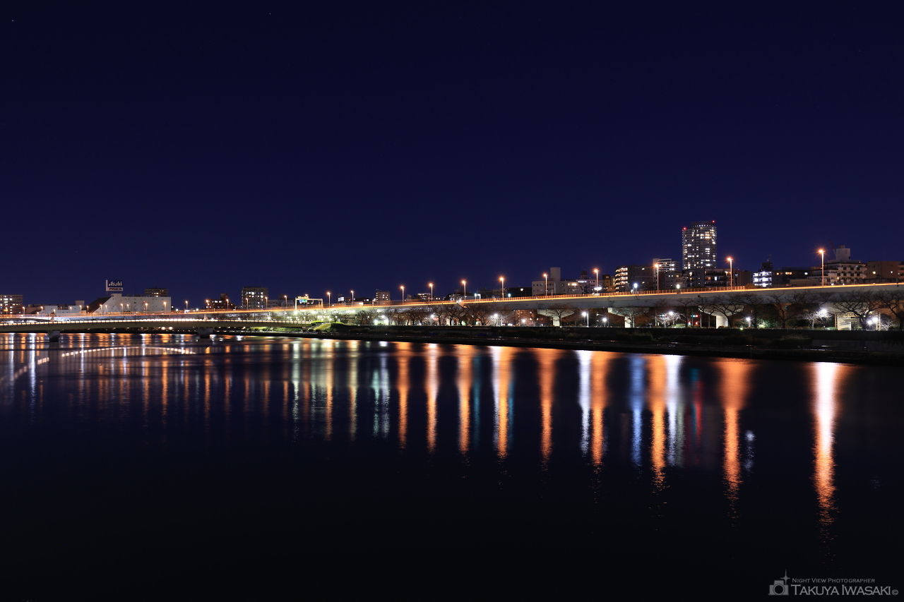 言問橋の夜景スポット写真（3）