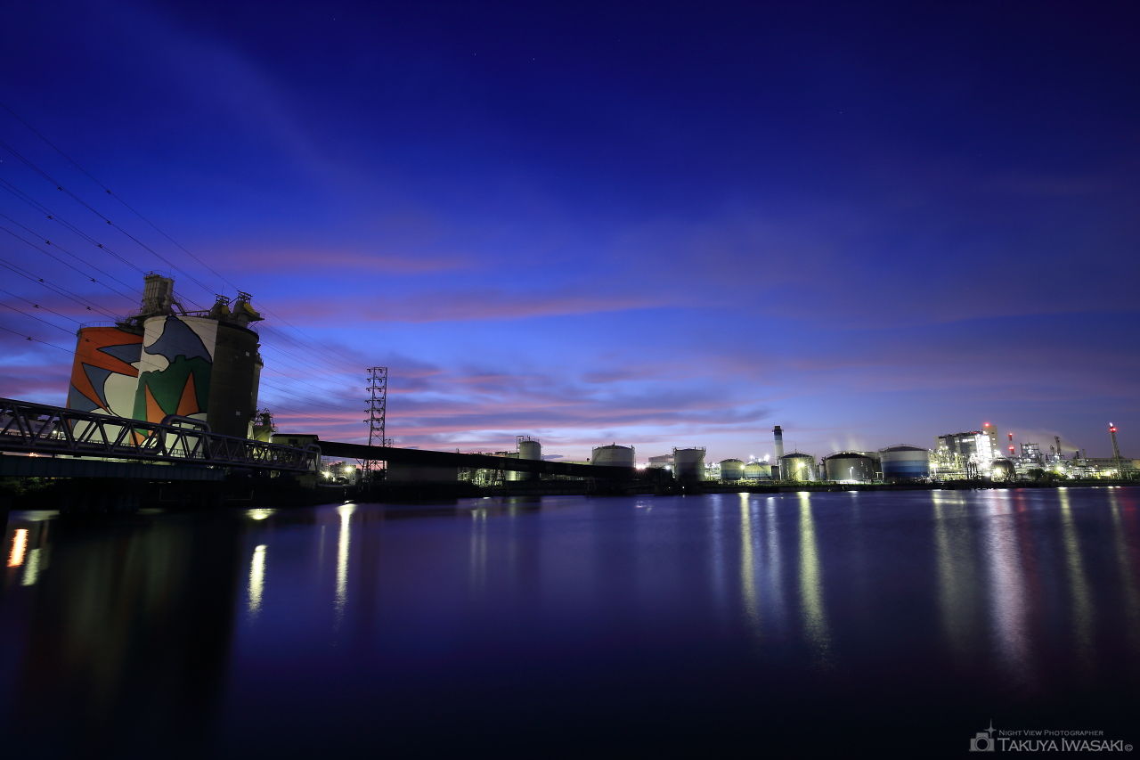 千鳥運河前の夜景スポット写真（2）