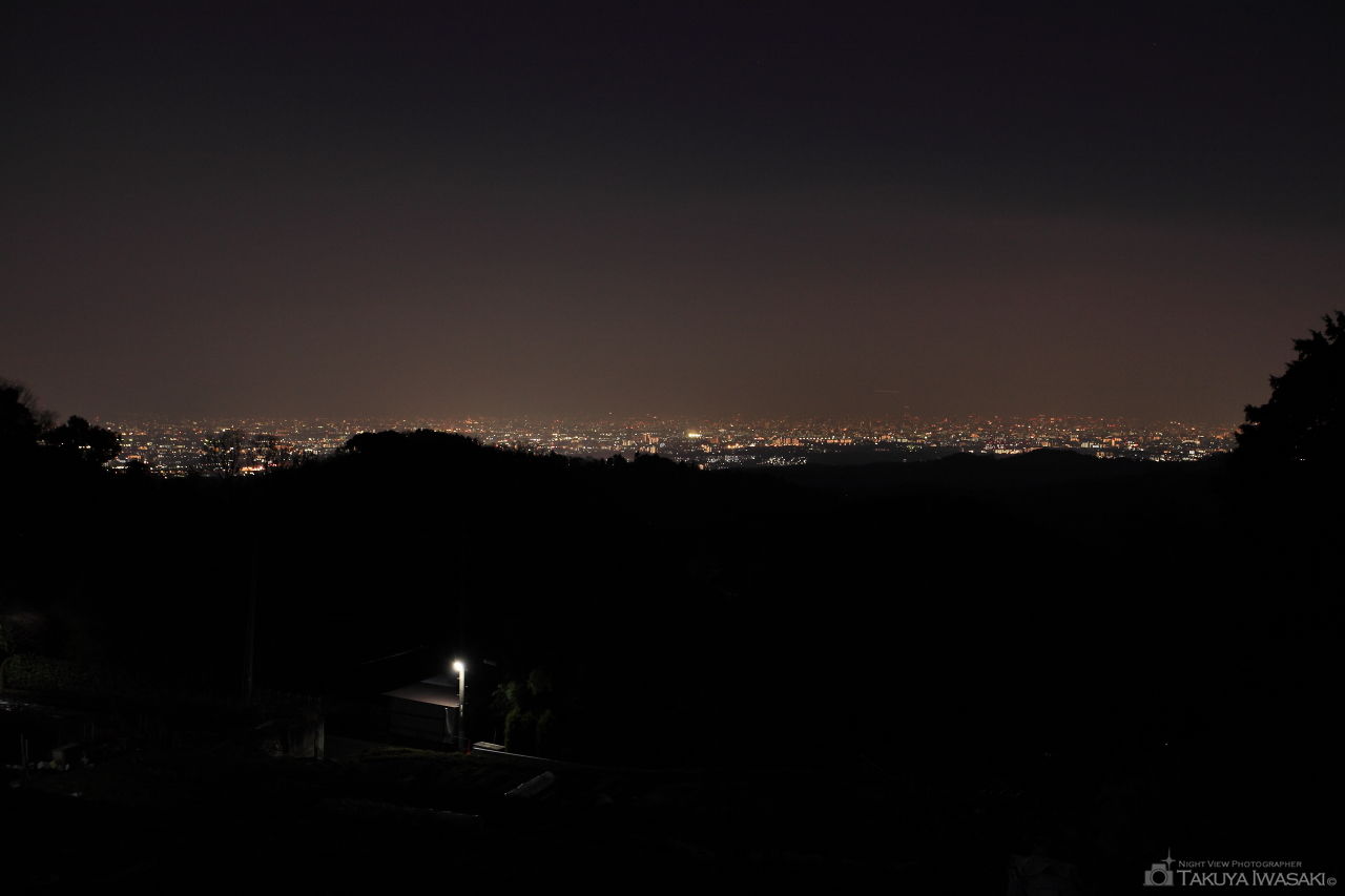 竜王山手前の夜景スポット写真（1）