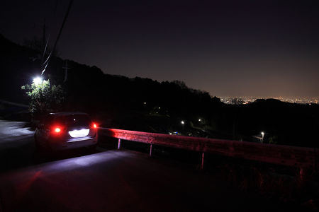 竜王山手前の夜景スポット写真（2）class=