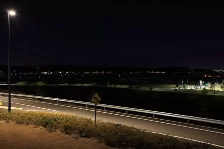 遠州森町PA（上り）（新東名高速道路）の夜景