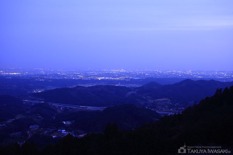 滝沢展望台の夜景スポット写真（1）