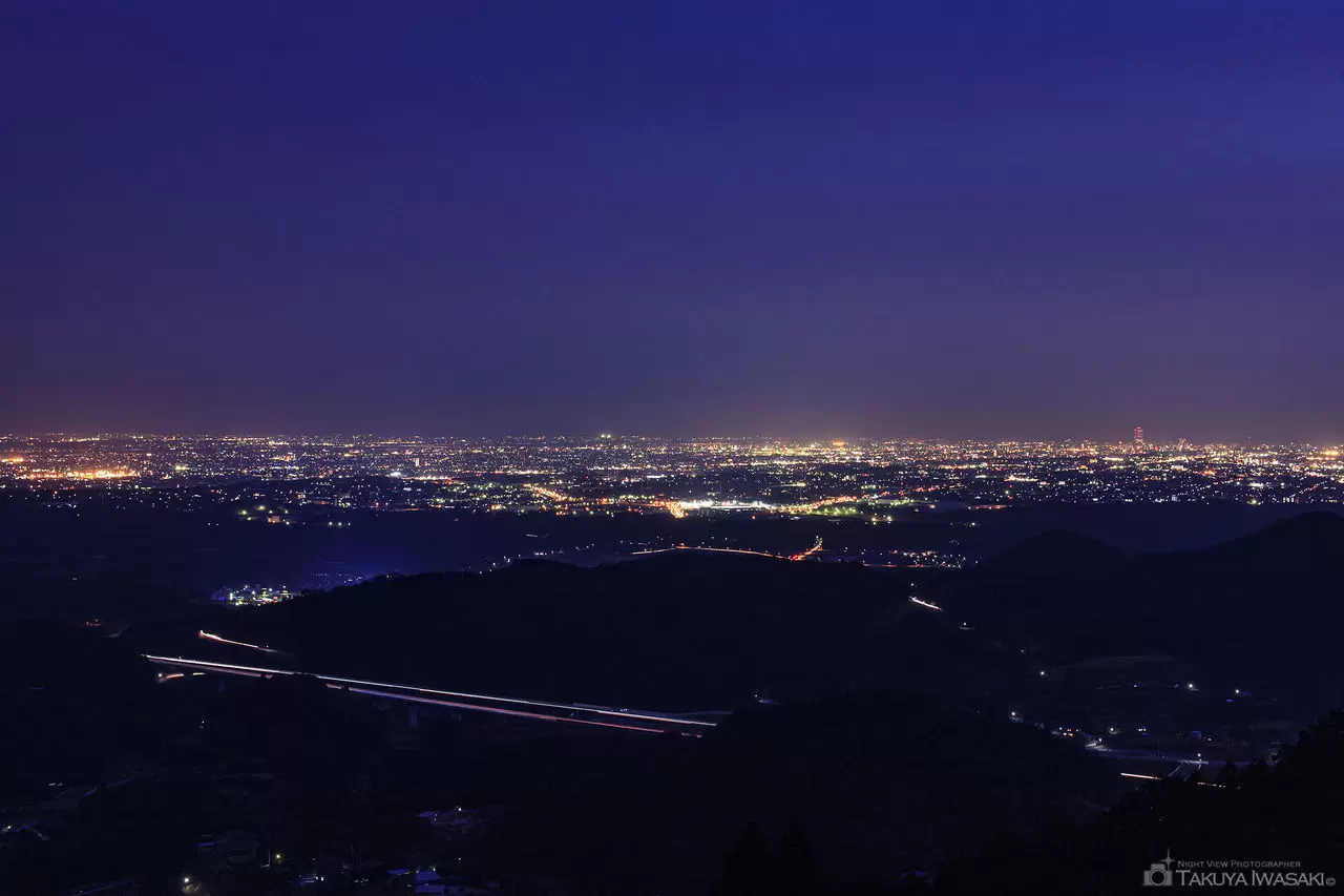 歌沢 見台 滝沢展望台の夜景（静岡県浜松市浜名区）