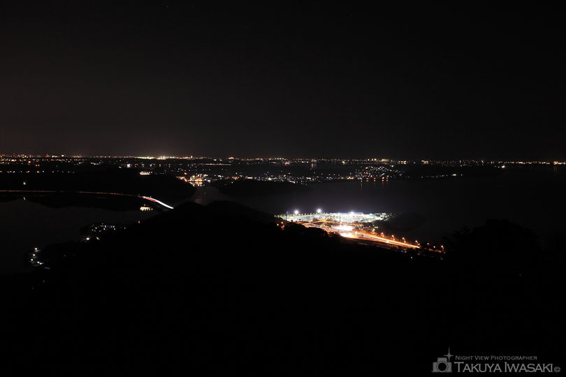 奥浜名湖展望公園の夜景スポット写真（1）