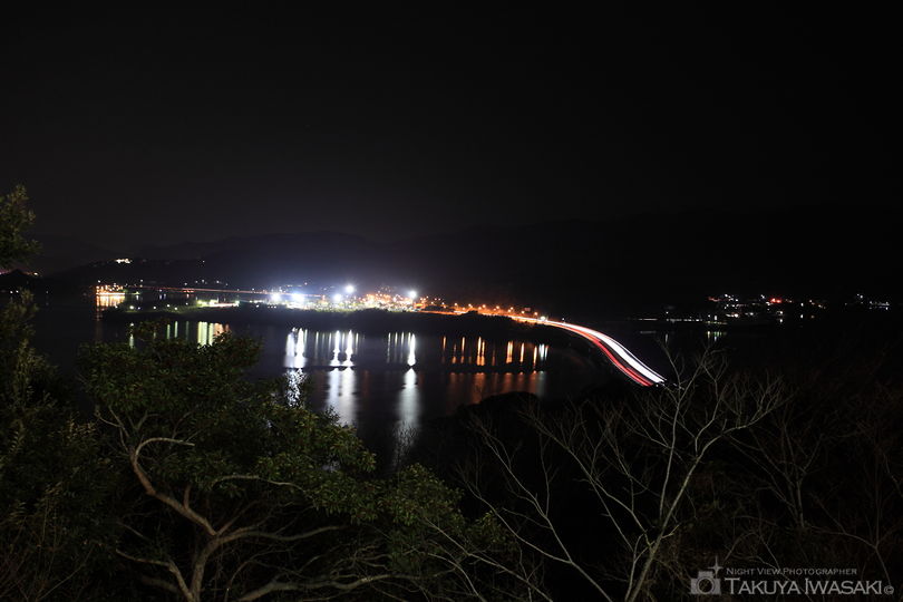大草山の夜景スポット写真（2）