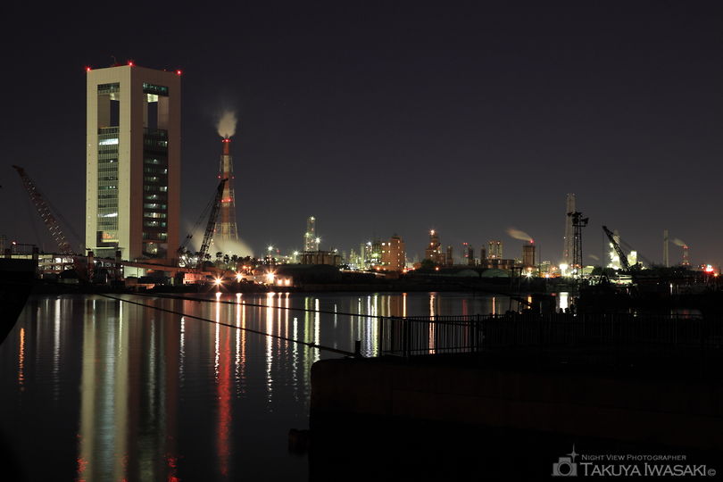 四日市港富双緑地の夜景スポット写真（3）
