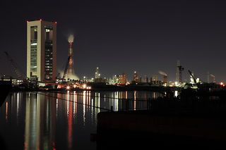 四日市港富双緑地の夜景スポット写真（3）class=