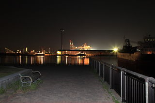 四日市港富双緑地の夜景スポット写真（4）class=