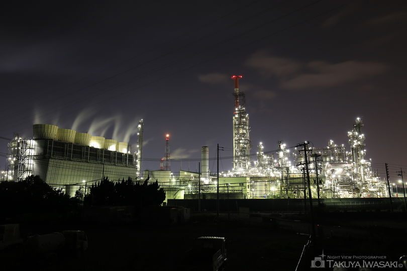 昭和四日市石油南側の夜景スポット写真（2）