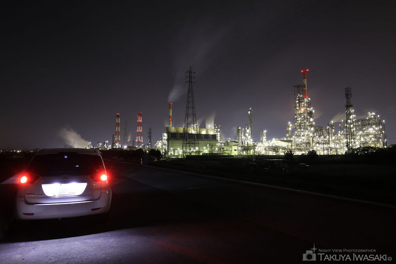 昭和四日市石油南側の夜景スポット写真（3）