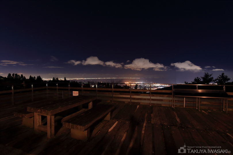 六甲山記念碑台の夜景スポット写真（2）