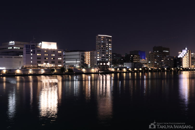 隅田川テラス・清洲橋西側の夜景スポット写真（2）