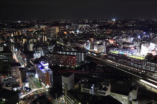 西横浜・保土ヶ谷方面の夜景を望む