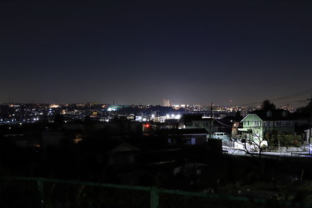 南平駅方面の夜景