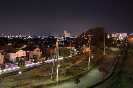 橋本駅方面の夜景を望む