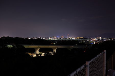 相模原市街地方面の夜景