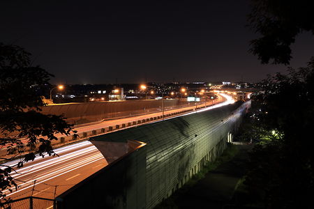 東名高速を中心とした夜景