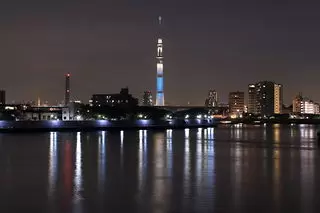 中川奥戸展望デッキの夜景