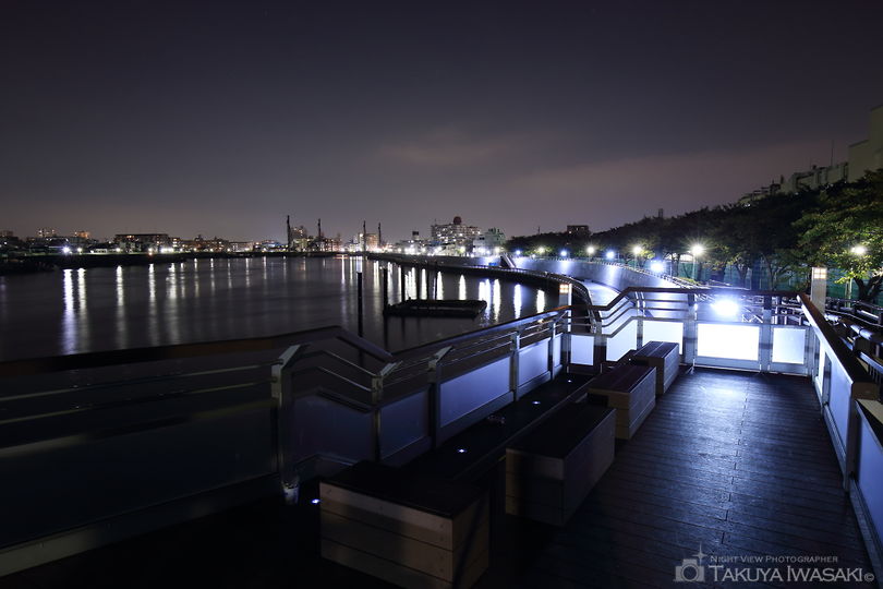 中川奥戸展望デッキの夜景スポット写真（4）